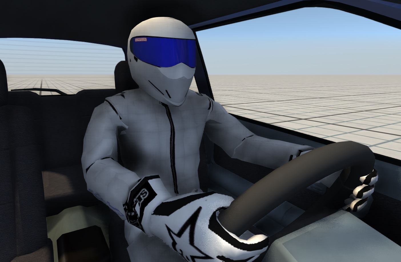 beamng drive crash test dummy in car